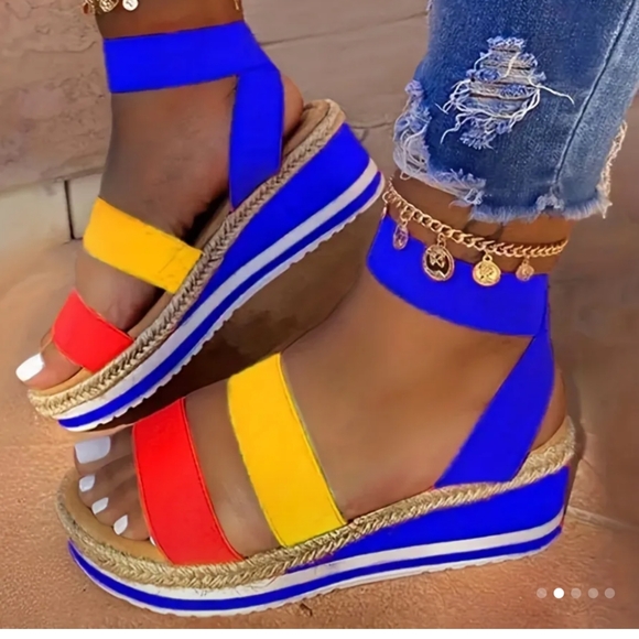 Shoes - - Colorful Women's Platform Sandals